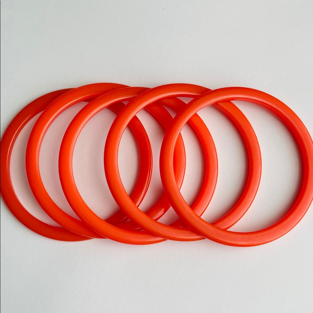 Tested Orange Bakelite Bangle Lot